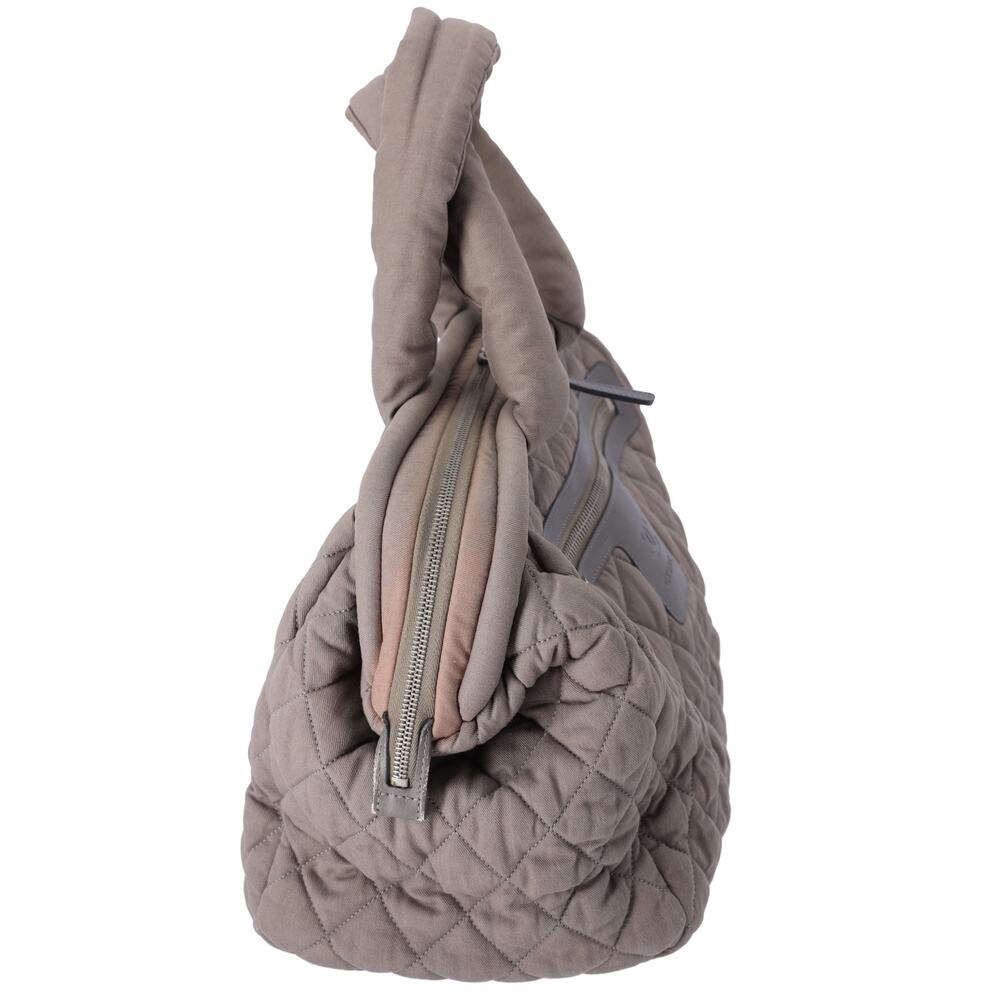 CHANEL Coco Cocoon Handbag Khaki Cotton - Picture 8 of 8